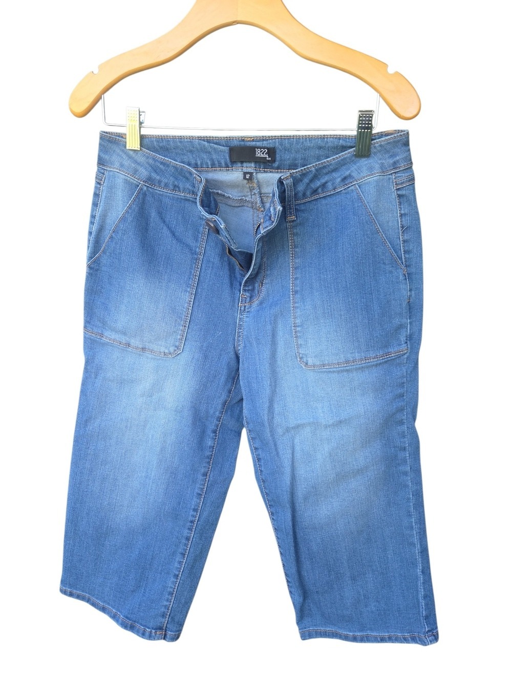 1822 Denim Blue Cropped Jeans